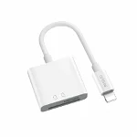 Yesido - Card Reader and Adapter (GS11) - Lightning - SD, Micro SD - White