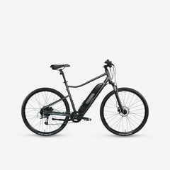 Bicicletă polivalentă electrică Riverside 500E cadru înalt gri, RIVERSIDE