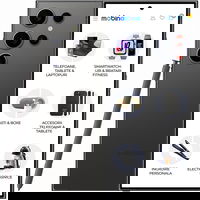 Telefon mobil Samsung Galaxy S24 Ultra, Dual SIM, 12GB RAM, 512GB, 5G, Titanium Black