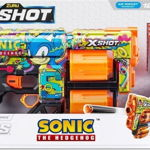 Lansator cu sageti, Zuru, X-Shot SkinsDread Sonic, Raza 27 m, 8+, Multicolor