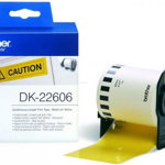 Film Yellow tape Brother DK22606, 62mm X 15.24 M, Brother