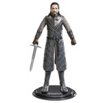 Figurina articulata Game of Thrones IdeallStore®, Jon Snow, editie de colectie, 19 cm, stativ inclus, IdeallStore