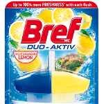 Odorizant toaleta BREF Duo Aktiv Lemon, cu sistem de aplicare, 50 ml