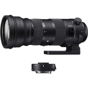 Sigma ZB955 150 - 600 mm F5-6.3 DG OS HSM Contemporary Lens with TC-1401 Converter Kit for Nikon Camera-Black