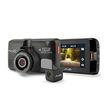 Camera auto duala Quad HD cu WiFi si GPS Mio MiVue 752 MIVUE752D, Quad HD, 30FPS