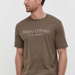 Marc O'Polo tricou din bumbac barbati, culoarea maro, cu imprimeu, Marc O'Polo