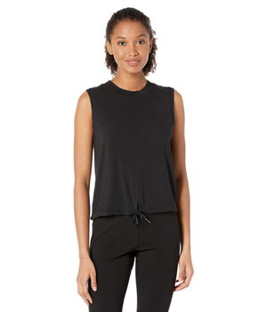 Imbracaminte Femei CAPSULE 121 Waist Length Drawstring Sleeveless Top Black, CAPSULE 121