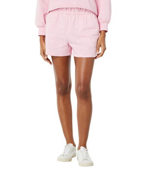 Imbracaminte Femei DRAPER JAMES Bobbie Embroidered Sweatshorts Pink Multi, DRAPER JAMES