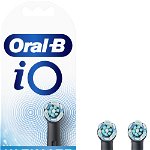 Rezerve periuta de dinti electrica Oral-B iO Ultimate Clean, compatibile doar cu seria iO, 2 buc, Negru, Oral-B