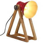 vidaXL Lampă de birou 25 W, roșu uzat, 30x17x40 cm, E27, vidaXL