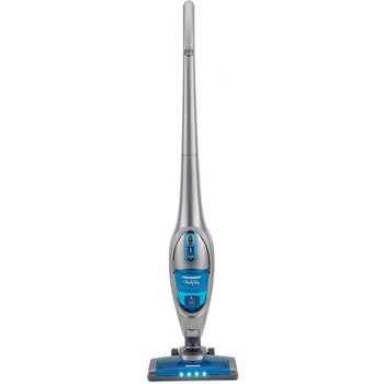Aspirator vertical Heinner CloudySky HSVC-V21.6GR, sistem de filtrare ciclonic, dubla utilizare: aspirator vertical sau de mana, acumulator Li 22.2V, 110W, 2 viteze, putere aspirare max 8kPa, 0.5L, perie cu lumini LED, albastru/gri