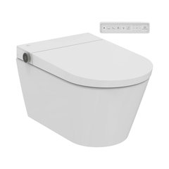 Set vas wc suspendat Ideal Standard I.Life E RimLS cu functie de bideu electric  capac cu inchidere lenta  alb, Ideal Standard