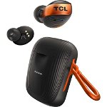 Casti bluetooth TCL True Wireless, Negru/Orange