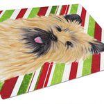 Caroline`s Treasures Cairn Terrier Bomboane trestie de zahăr de vacanță de Crăciun de sticlă de tăiere Bord mare Multi 12H x 16W, 