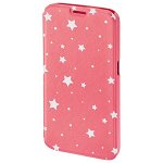 Husa Flip Cover pentru Samsung S6, HAMA Luminous Stars Booklet, Pink/White