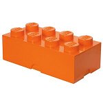 Cutie Depozitare Lego 2 x 4 Portocaliu