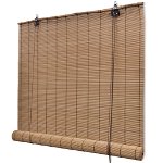 Jaluzele rulabile, 80 x 160 cm, bambus natural