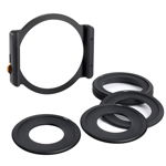 Obiectiv foto DSLR K&F Concept Kit suport filtru patrat+inele adaptoare KF16.006