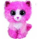 Jucarie Plush Cat pink with curly hair Reagan 24 cm 36479, Meteor