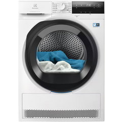 Uscator de rufe Electrolux EW7D385AE, Pompa de caldura, 8 kg, Clasa C, Sistem uscare DelicateCare + Sensicare, Motor Inverter, Iluminare int