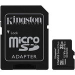 Micro SDHC Canvas Select Plus 100R, 32GB, Clasa 10, UHS-I + Adaptor, Kingston