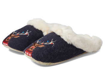 Incaltaminte Femei Joules Slippet Luxe Reindeer, Joules