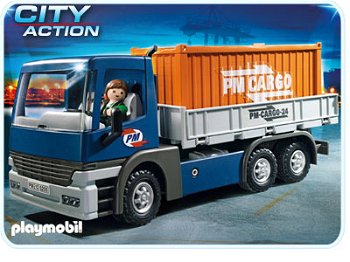 Camion cu container PLAYMOBIL Transport, PlayMobil