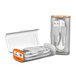 Cablu de date&incarcare Vipfan, X06, USB/Lightning, 3A, 1m, Cutie depozitare si transportare, Alb, Vipfan
