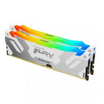 Memorie RAM Kingston, DIMM, DDR5, 32GB, 6000MHz, CL32, 1.35V, FURY Renegade White, RGB, Kit of 2, Kingston