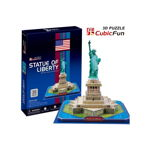 Puzzle 3D Cubic Fun - New York: Statue of Freedom, 39 piese (Cubic-Fun-C080H), Cubic Fun
