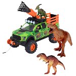 Masina Dickie Toys Dino Hunter cu 4 figurine, Dickie Toys