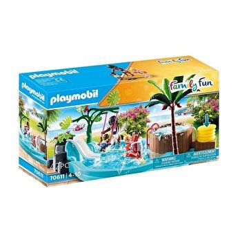 Playmobil - Piscina De Copii Cu Tobogan, Playmobil