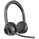 Casca de Telefon Voyager 4320 MS USB-A Stereo CS - with Charge Stand, Plantronics