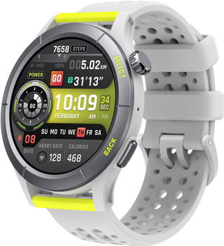 Smartwatch AMAZFIT Cheetah Round, Android/iOS, Bluetooth, GPS, silicon, Speedster Grey