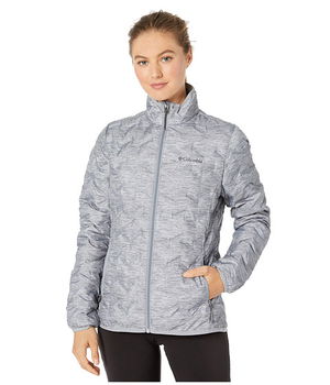 Imbracaminte Femei Columbia Delta Ridgetrade Down Jacket Tradewinds GreyHeather Print