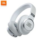 Casti Audio Over The Ear JBL Live 660NC, Bluetooth v5.0, Noice Cancelling, Autonomie de pana la 50 h, Culoare Alba