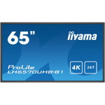 Display profesional IIYAMA ProLite LH6570UHB-B1, 65", 4K, 60Hz, negru