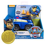 Spin Master - Masina de politie , Paw Patrol , Cu figurina Chase, Albastru