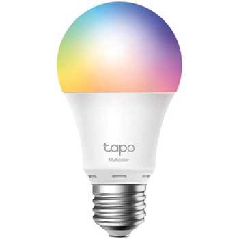 Bec LED RGB inteligent TP-Link Tapo L530E, Wi-Fi, E27, 8.7W (60W), 806 lm, lumina colorata, control vocal, compatibil Amazon Alexa si Google Assistant