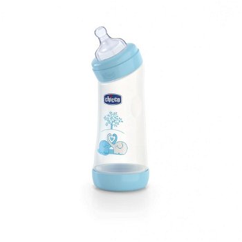 Biberon Chicco WellBeing PP in unghi boy 250ml t.s. flux normal 0+luni 0BPA, CHICCO
