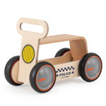 Jucarie din lemn 3 in 1 politie driveme wood: masinuta ride-on, premergator si carucior de jucarii mamatoyz, BabyJem