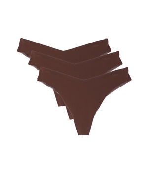 Imbracaminte Femei Journelle Victoire Jolie Thong 3-Pack Chocolate, Journelle