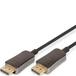 Cablu patch hibrid, Digitus, AOC DisplayPort 1.4 8K/60Hz UHD DP/DP M/M, 20m, Negru
