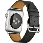 Curea pentru Apple Watch 40mm piele iUni Single Tour Negru