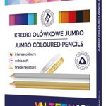 Creioane creion Interdruk YN TEEN Triunghiular Jumbo Gold 12 culori Interdruk Galanteria, Interdruk