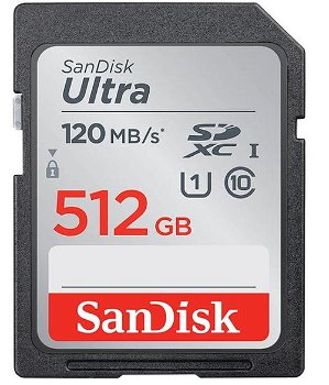 Card memorie SanDisk SDXC Ultra 512GB UHS-I U1 Class 10 120 MB/s