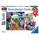 Puzzle Ravensburger 3x49 piese mandaloriene, Ravensburger