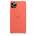 Protectie pentru spate, material silicon, pentru iPhone 11 Pro Max, culoare Clementine, Apple