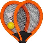 Woopie Set rachete mari de tenis de badminton pentru copii WOOPIE + volan cu minge, Woopie