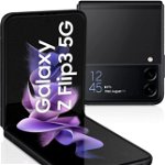 Telefon mobil Samsung Galaxy Z Flip3, 8GB RAM, 128GB, 5G, PHANTOM BLACK